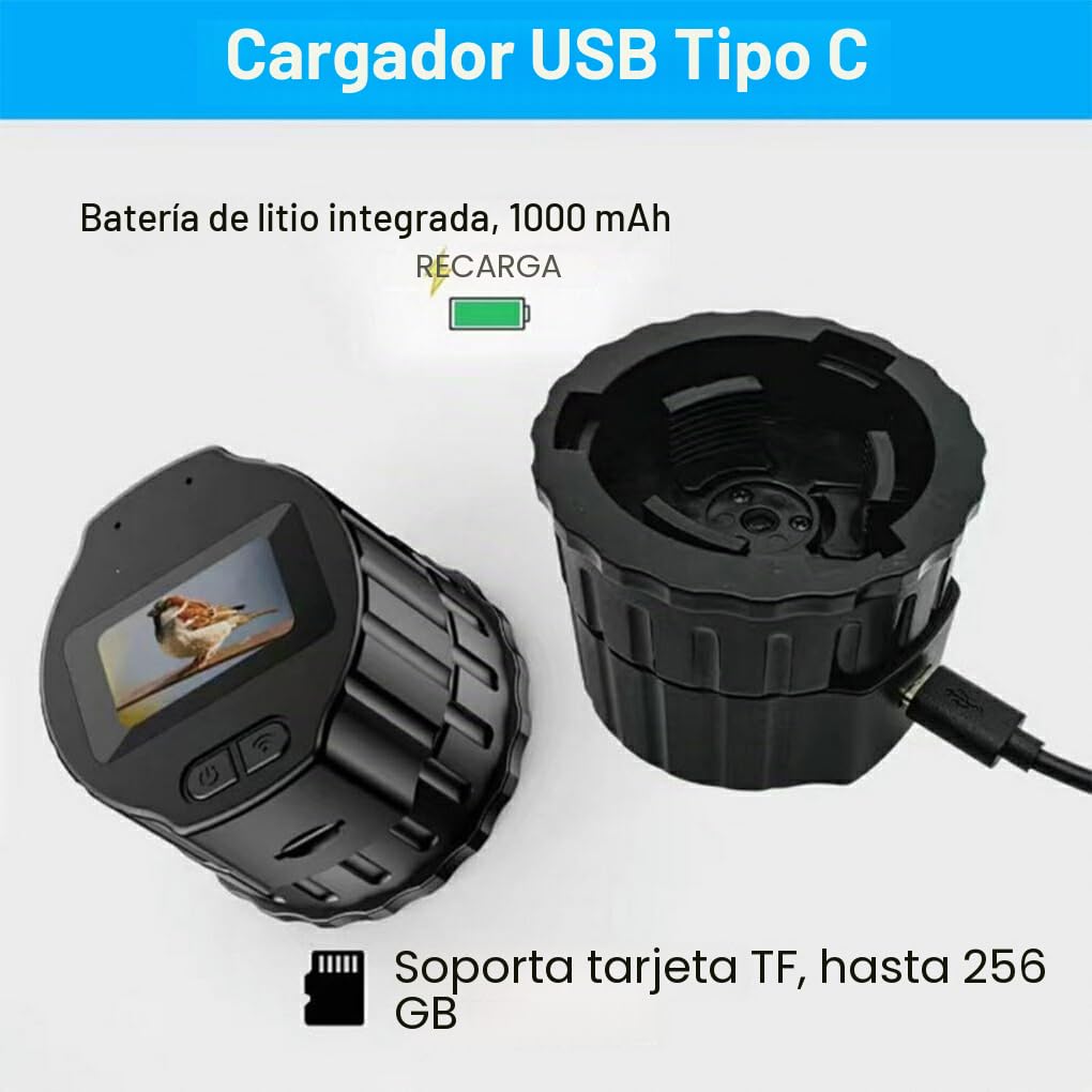 Telescopio grabador con nuevo microscopio V13 Wifi Cámara ocular electrónica Pantalla de 1,5 pulgadas Ocular óptico ABS