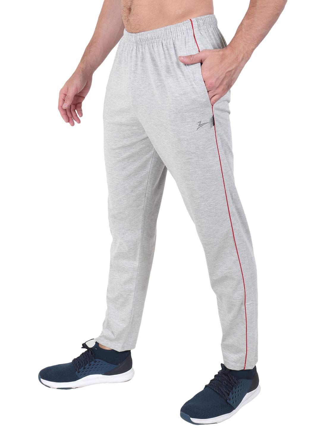 Zeffit Men's Pc Cotton Solid Track Pant