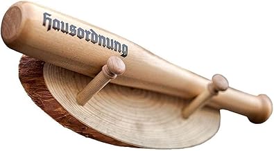 Schwerer Deko Baseballschläger 40 cm mit Wandhalterung