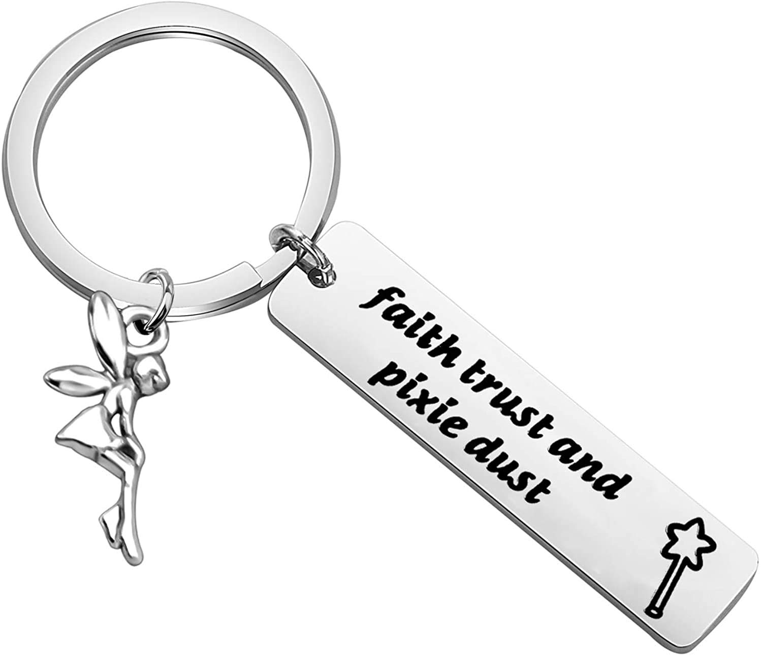 BNQL Faith Trust and Pixie Dust Charm Bracelet (keychain)