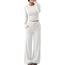 Women's 2 Piece 2026 Fall Fashion Lounge Set with Pockets