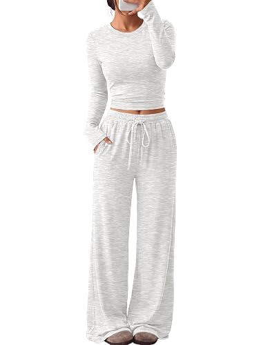 Trendy Queen Women's 2 Piece 2026 Fall Fashion Lounge Set