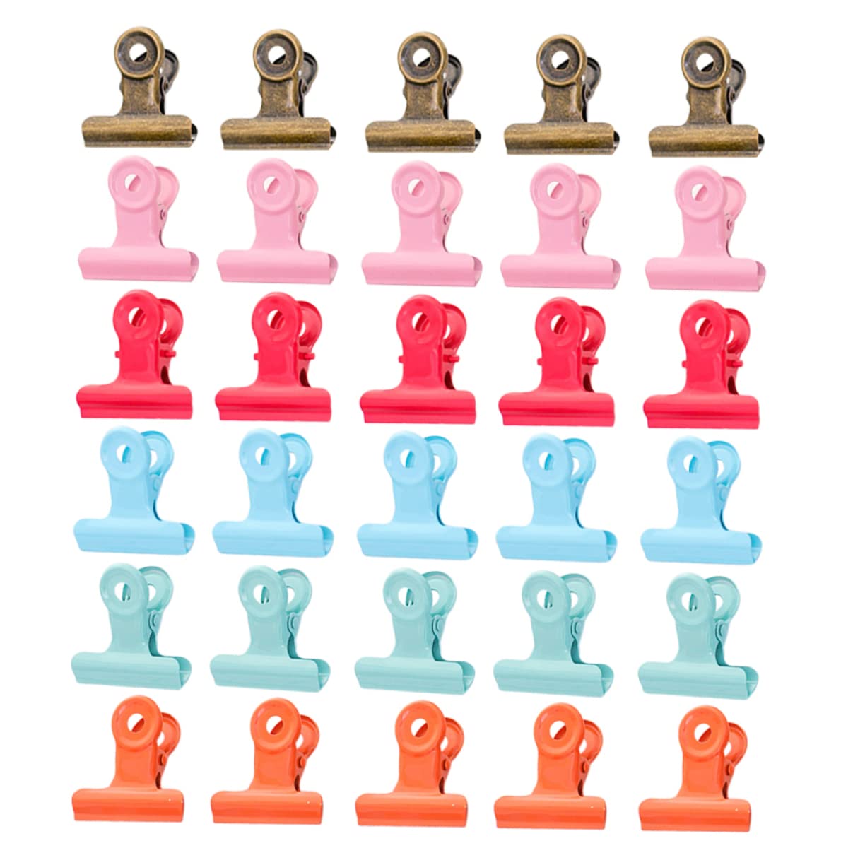 Operitacx 120 Pz Mini Clip Raccoglitore Di Appunti Graffetta Per Foto Di Carta Clip Da Borsa in Acciaio Inossidabile Clip Pieghevoli Raccoglitori Di Libri Fermaglio Decorativo Alunno Metallo
