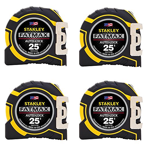 Cinta métrica Stanley FATMAX 25 ft x 1-1/4 in AUTO Lock 4-Pack