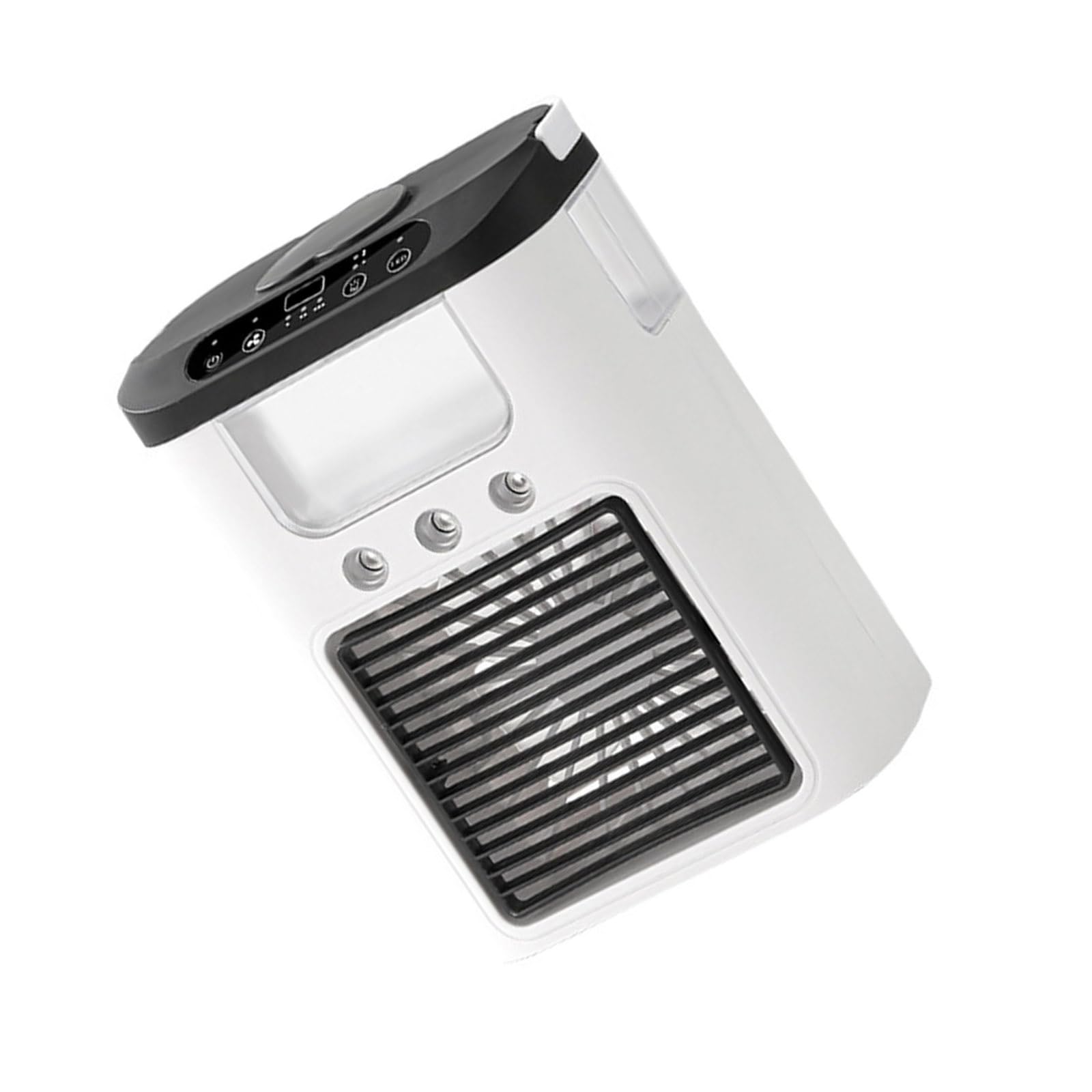 Uqezagpa Black Portable Air Conditioning Fan Humidifying Desktop Fan With Night Light Household Sprayer Refrigeration Conditioner Small Desktop Misting