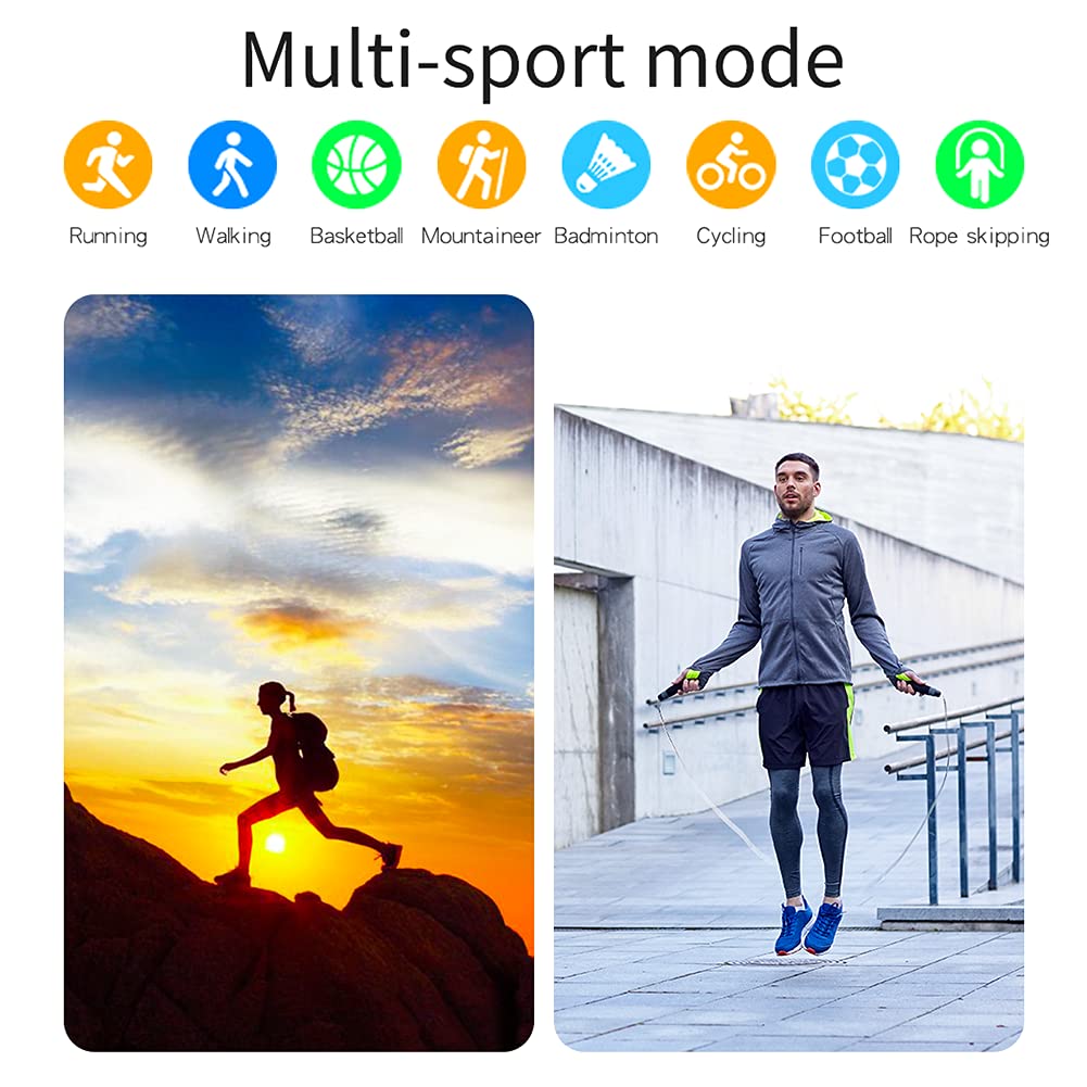 Reloj Inteligente con Rastreador De Ejercicios, Llamada Bluetooth, Pantalla Redonda De 1,28 Pulgadas, Modo Multideporte, Rastreador De Sueño, Control De Música, IP67 a Prueba De Agua