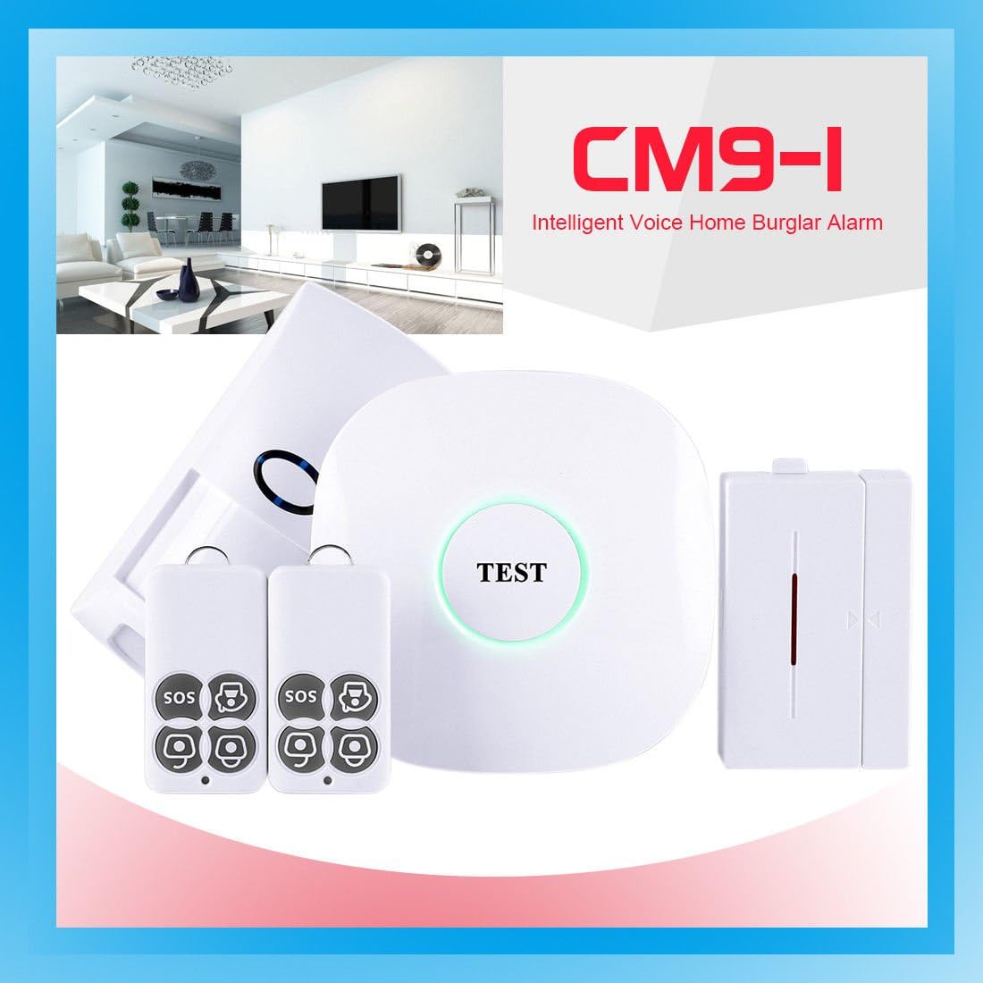 433MHz Wireless GSM SMS Smart Home House Office Security Burglar Alarm Systems Kit Pet Immune PIR