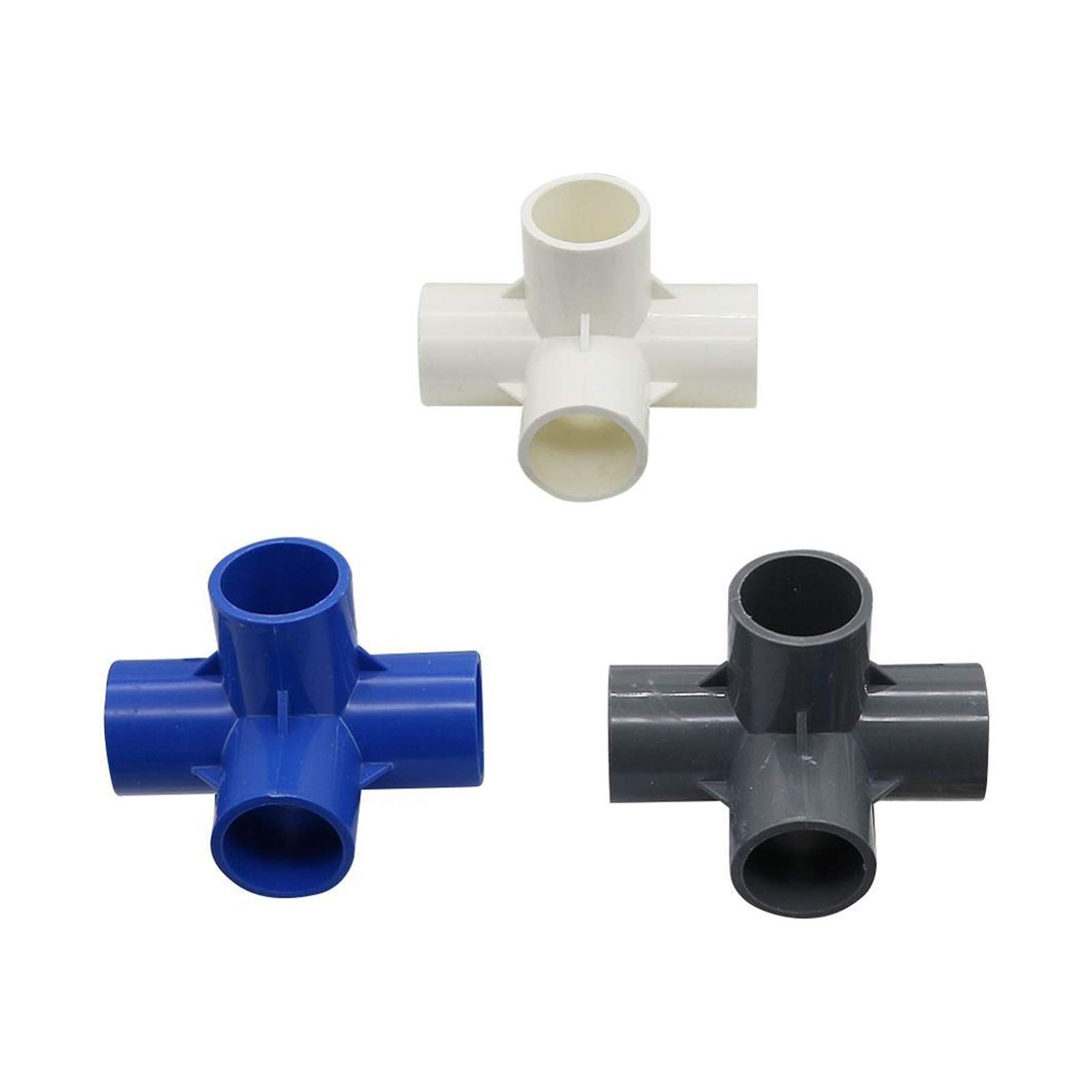 Raccord tuyau 25mm en croix PVC pour réparer les fuites d'arrosage de serre
