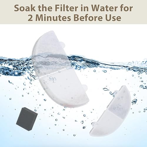 Miniatura 7 de Generic Filtro de fuente de agua para gatos para fuente de mascotas Homerunpet de 68 oz2L WF20CF20, paquete de 12
