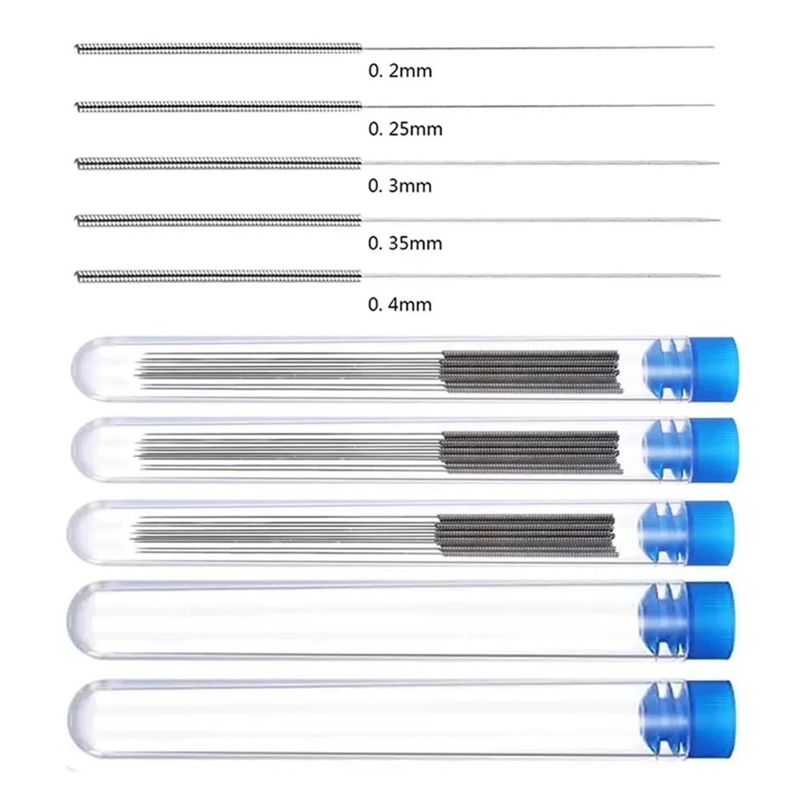 Kit d'aiguilles de nettoyage imprimante 3D, 0,2-1, mm