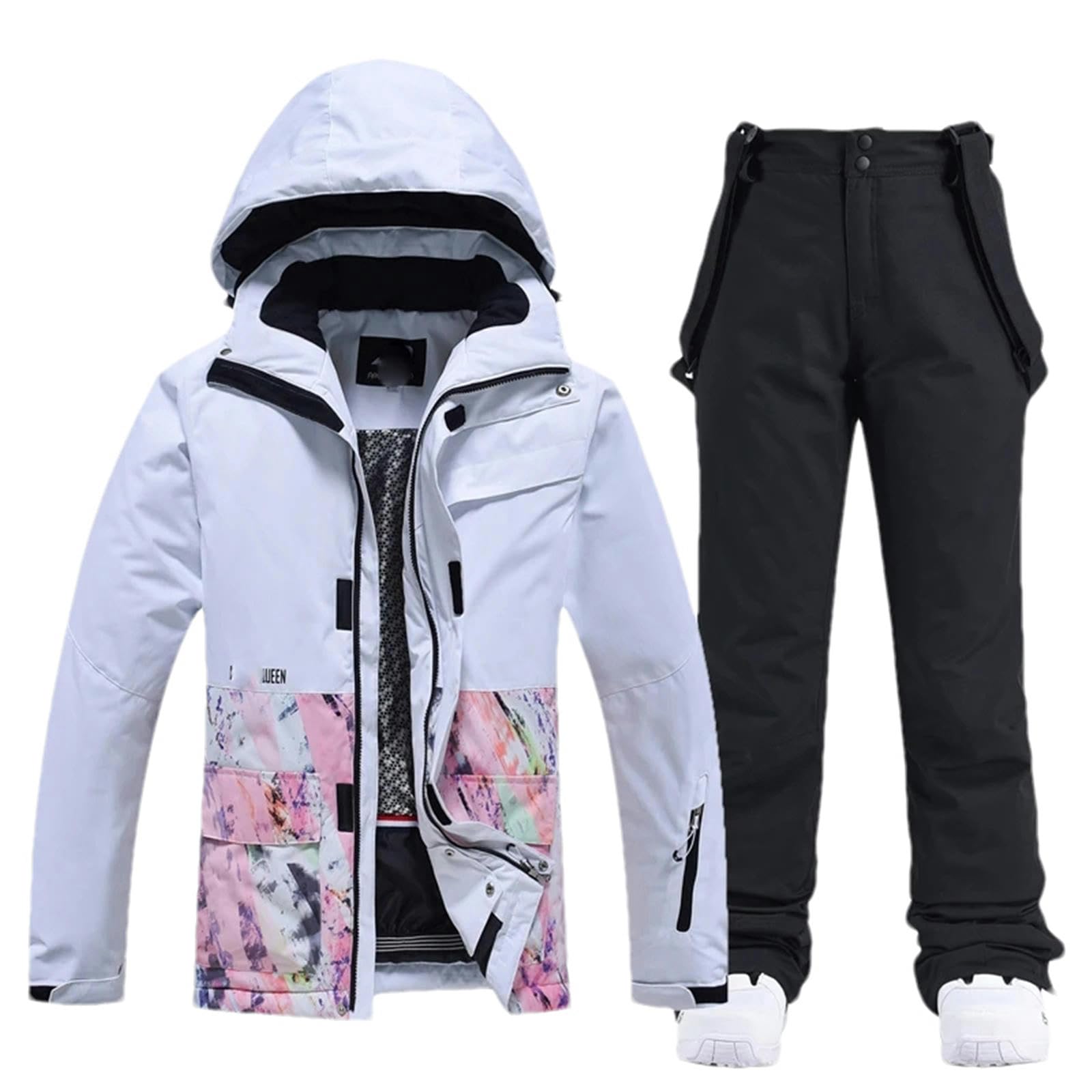 Mężczyźni i kobiety odzież śnieżna odzież na snowboard zimowe ubrania narciarskie kurtka śnieżna i spodnie zestawy odzież snowboardowa, H907 Kurtka Pant_e, XS