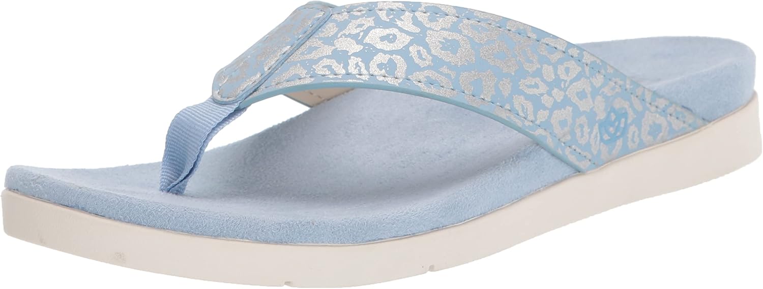 Spenco Women's Thong Flip-Flop, Powder Blue, 11 Wide