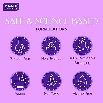 Vaadi Herbals Lavender with Rosemary Extract Shampoo - Intensive Repair Shampoo - ALL Natural - Paraben Free - Sulfate Free - Scalp Therapy - Suitable for All Hair Types - 11.8 Ounces