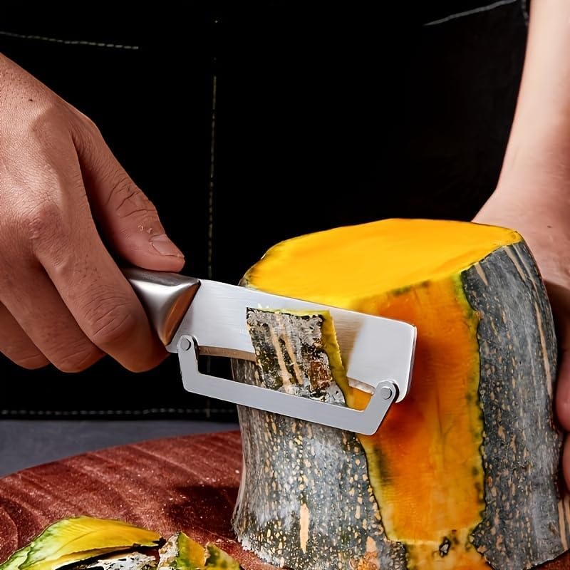Image of Professional Stainless Steel Vegetable Peeler - Wide Blade Kitchen Peeler with Ergonomic Handle, Sharp & Durable for Fruits and Vegetables (Pack of 1)
