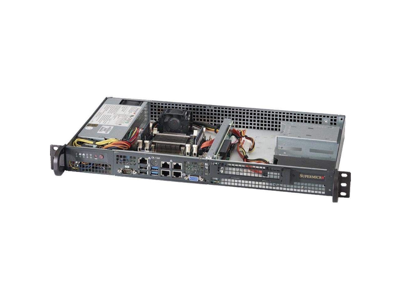 Server Rack Ears Supermicro Rack Mountable Atom Computer Servers Supermicro CSE-505 - 1U ...