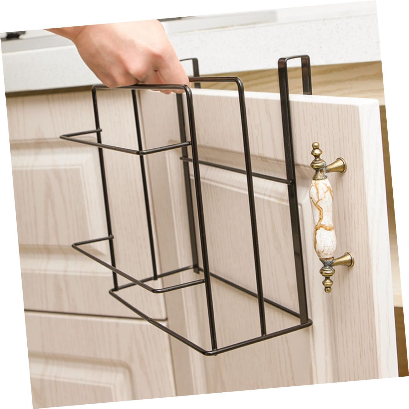 2pcs Hanging Pan Racks for Kitchen Wall Mounted Double Layer Cutting Board Rack Easy Air Dry Cutting Board Shelf Organizer