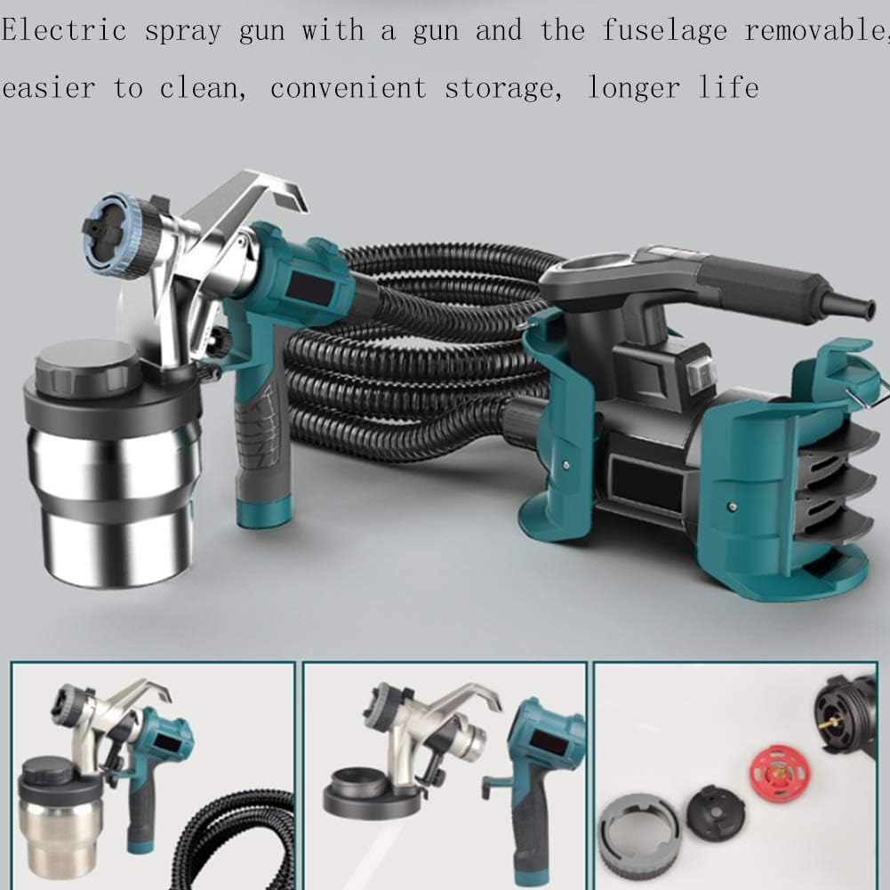 Elektryczny pistolet natryskowy 800 W, 3 tryby natrysku, regulowany przepływ, do samochodów, powierzchni metalowych i drewnianych, profesjonalny zestaw narzędzi do malowania natryskowego