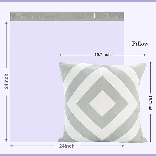 Miniatura 4 de Metronic Sobres grandes de polietileno de 24 x 24 pulgadas, 100 unidades, bolsas de envío fuertes y adherentes para ropa, bolsas impermeables para