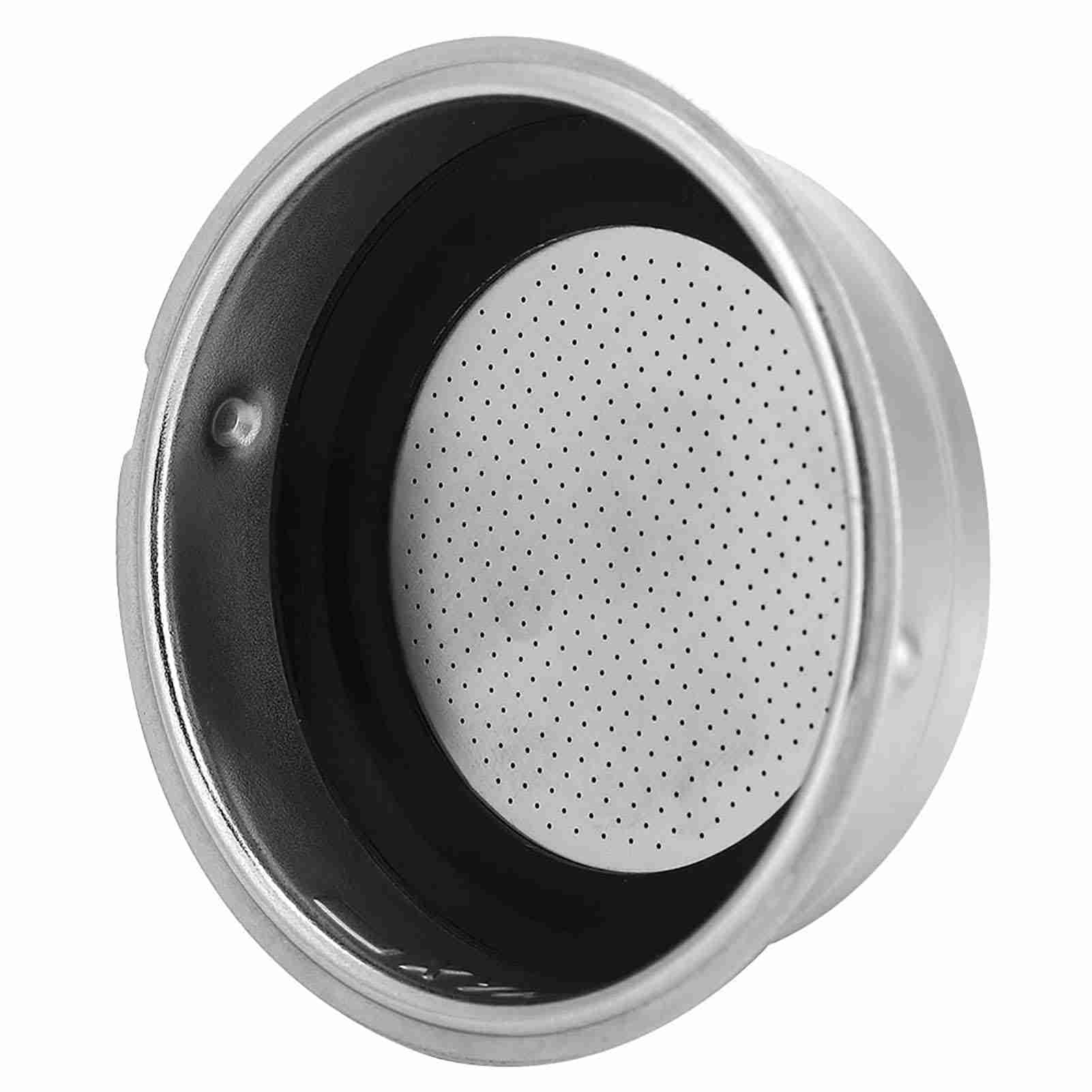Cocoarm Zdejmowany Kosz Filtra do Kawy ze Stali Nierdzewnej Sitko do Kawy Pojedyncza lub Podwójna Filiżanka Średnica Wewnętrzna 51 Mm Drobna Siatka Łatwe Czyszczenie Ekspresu Domowego Biura
