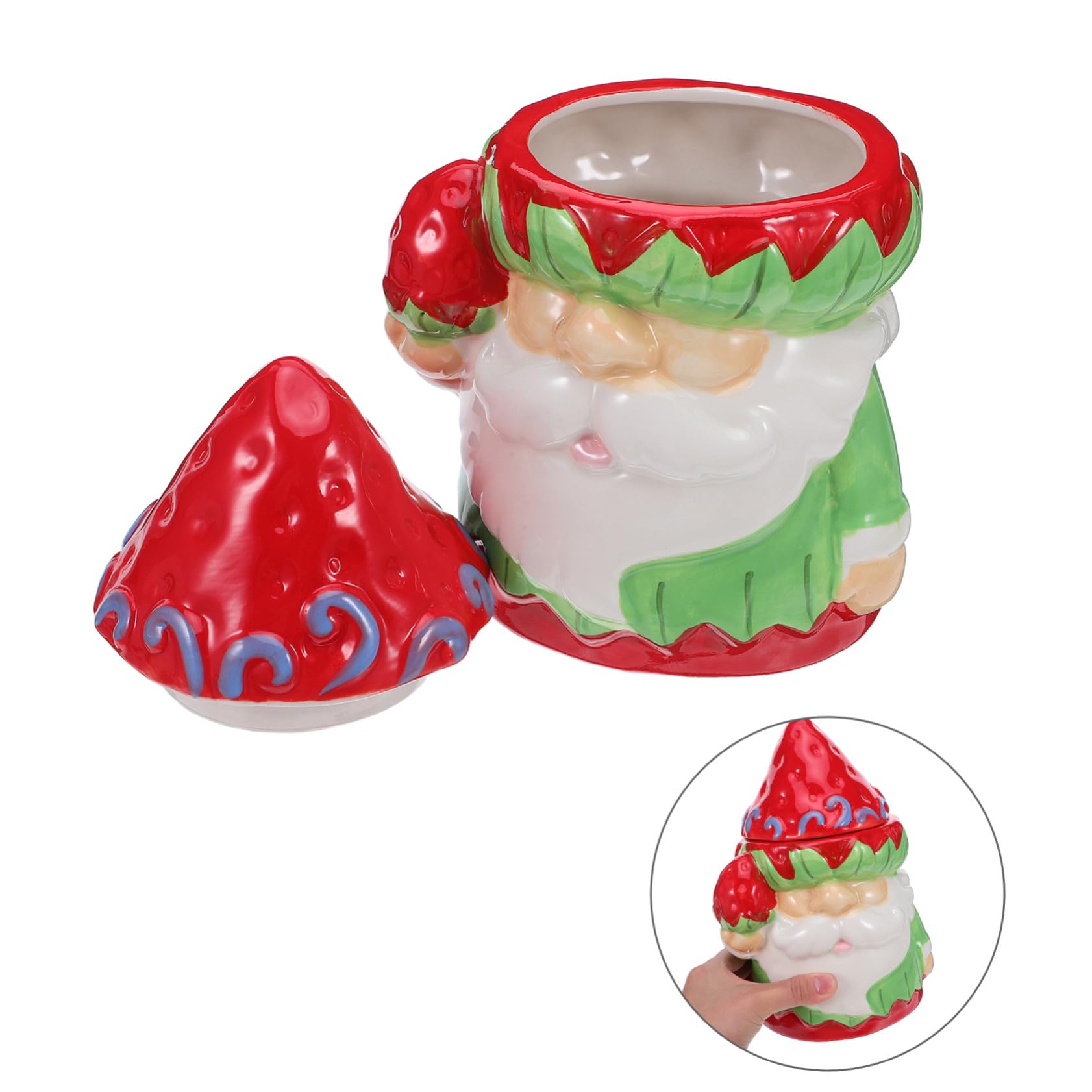 Cabilock Pot de Bonbons Biscuits décoration de noël Contenant des Bonbons Boîtes de faveur de la fête boîte à Biscuits de Noël