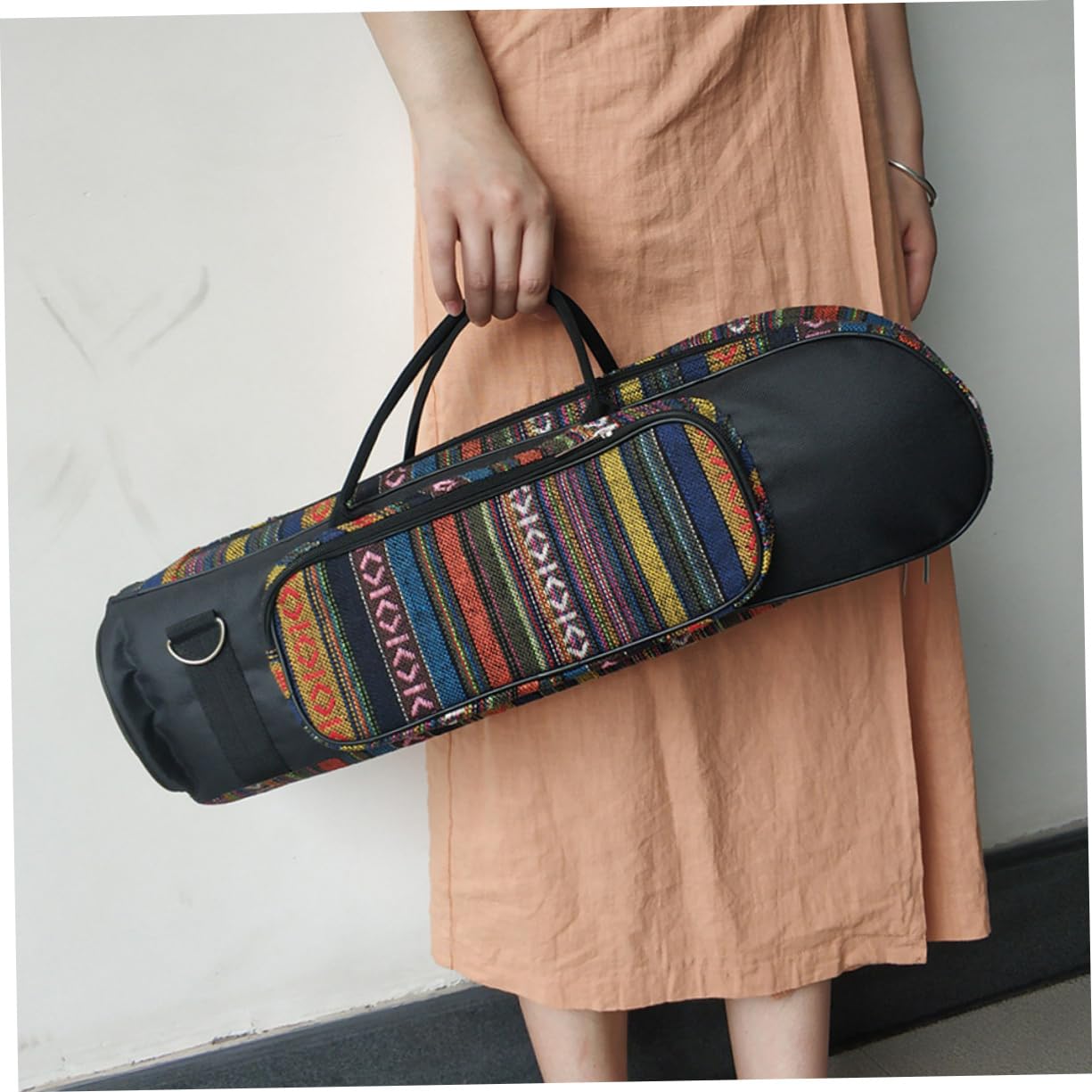 ifundom Bolsa de Almacenamiento para Trompeta Bolsa de Transporte Étnica para Instrumentos Musicales de Oxford para Guardar Trompeta