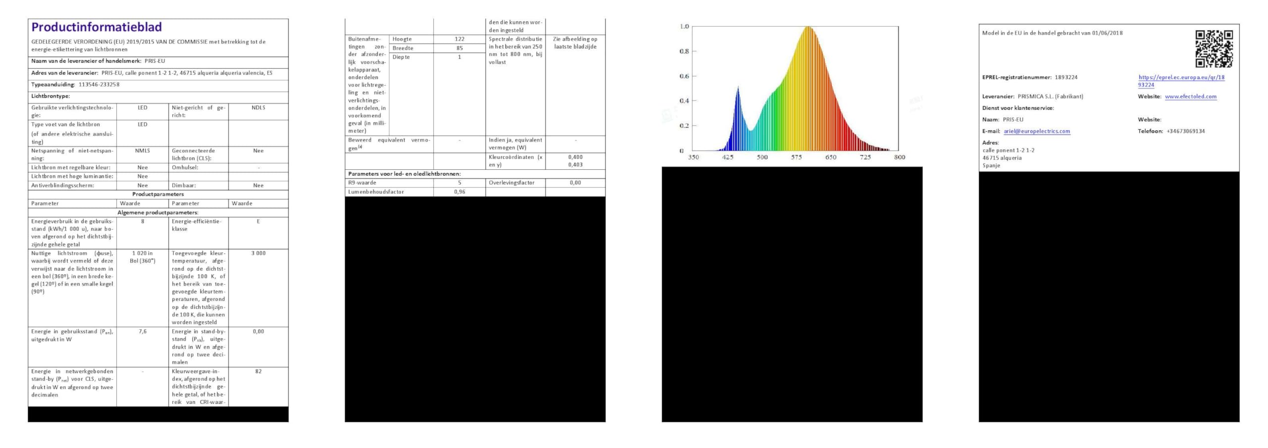 LEDKIA Baliza Exterior LED 9.5W Superficie Pie 50cm Aluminio Legacy Negro