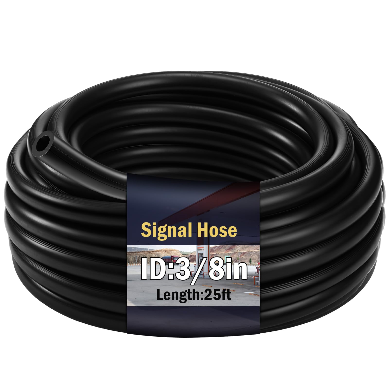 Frienda 25 ft Signal Bell Ringer Tubing Driveway Signal Hose 3/8