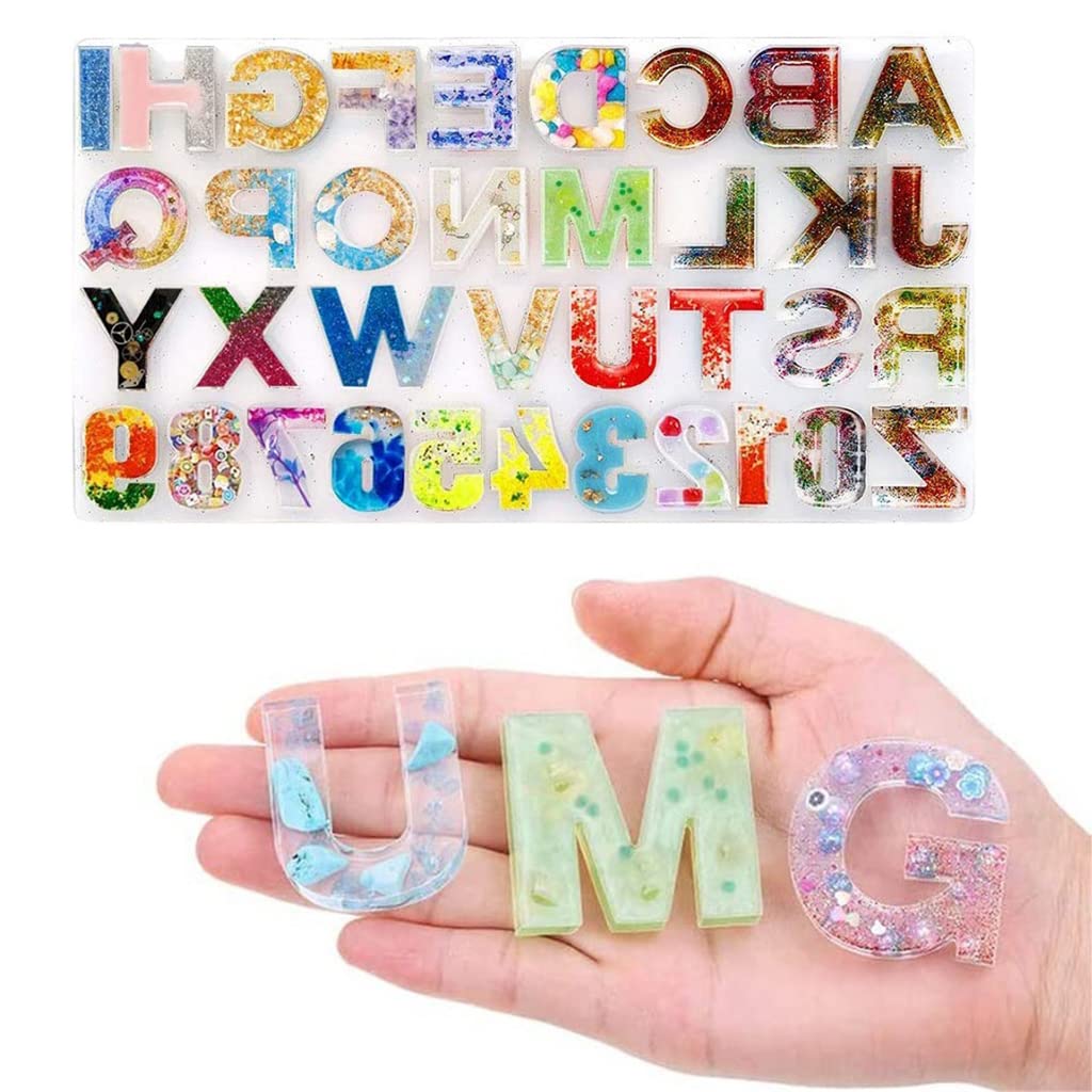 Set di 244 stampi per portachiavi in resina con numeri in silicone per portachiavi artigianali numero civico gioielli ciondolo portachiavi kit di stampi in silicone per colata in resina epossidica per