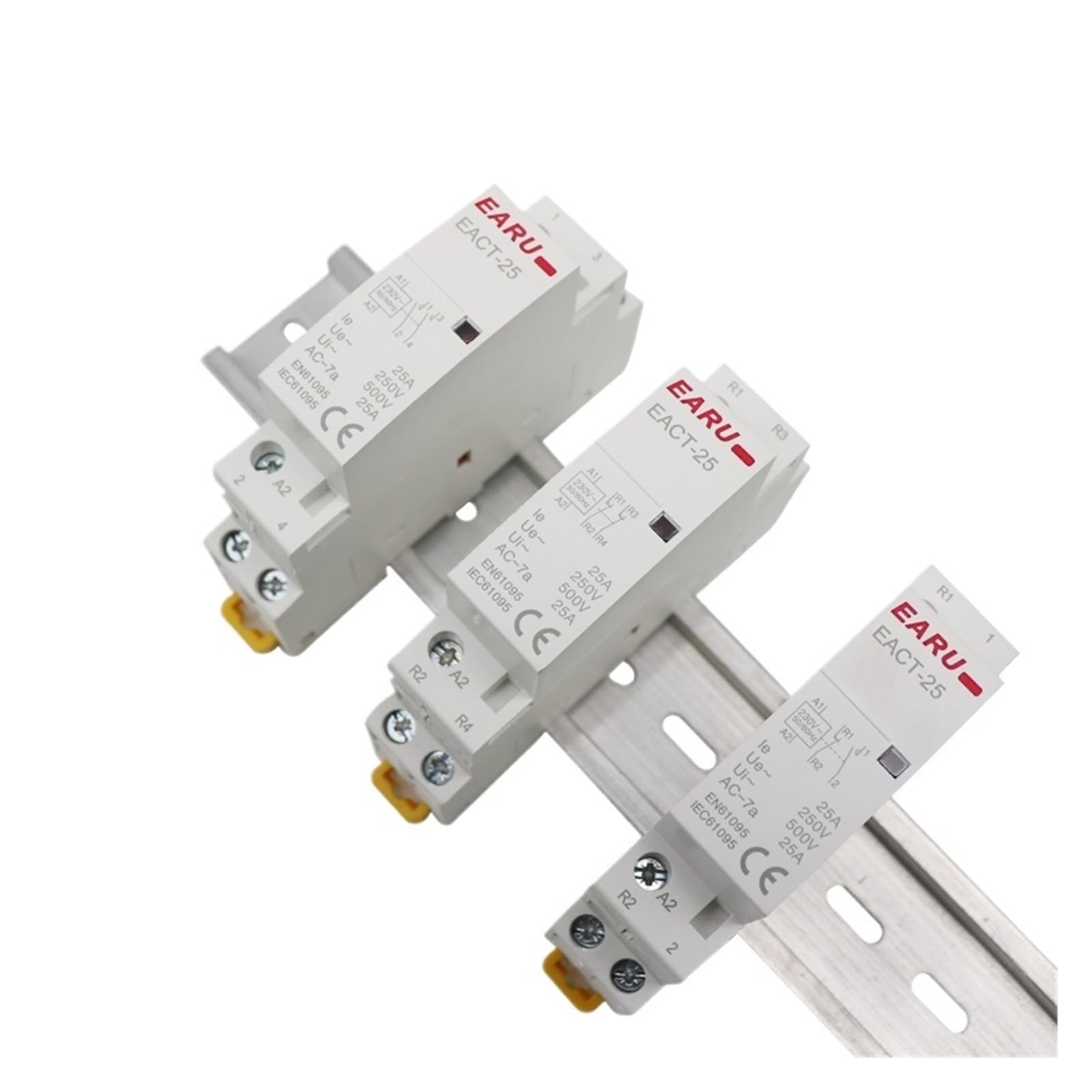 Modułowy stycznik AC do domu, montowany na szynie DIN 2P 16A 20A 25A 1NO 1NC 2NO 2NC AC 220V 230V 50/60Hz (2P 16A 1NO 1NC)