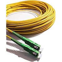 Elfcam® - 70m Cavo Fibra Ottica SC/APC per SC/APC Simplex Monomodale 9/125