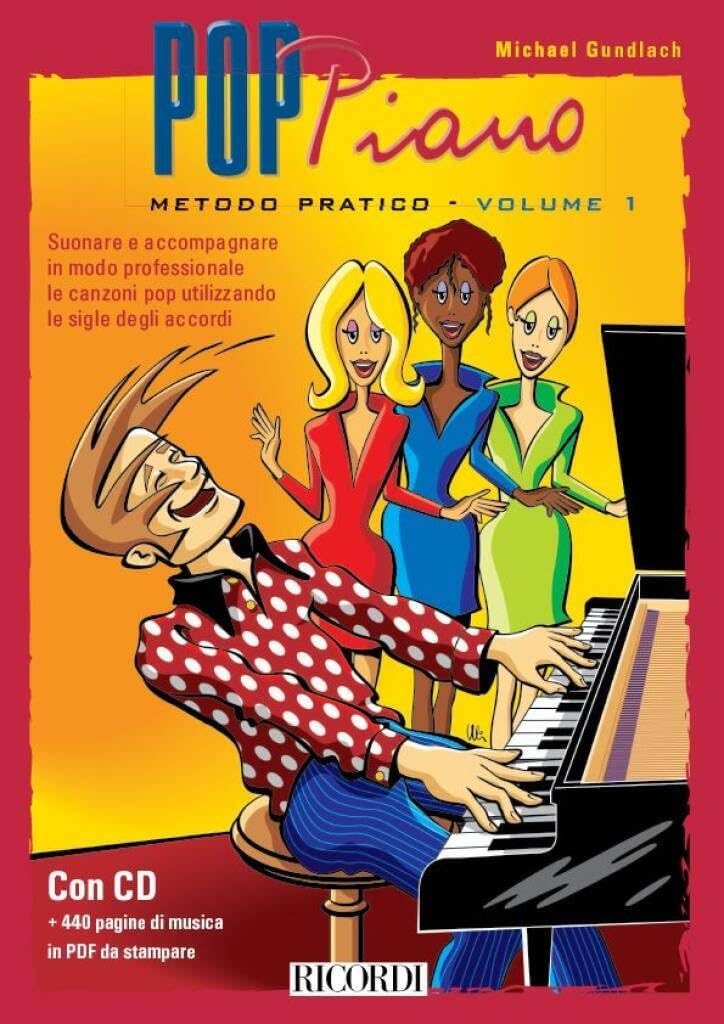 POP PIANO METODO PRATICO VOLUME 1 PIANO +CD      Sheet music – January 1, 2008