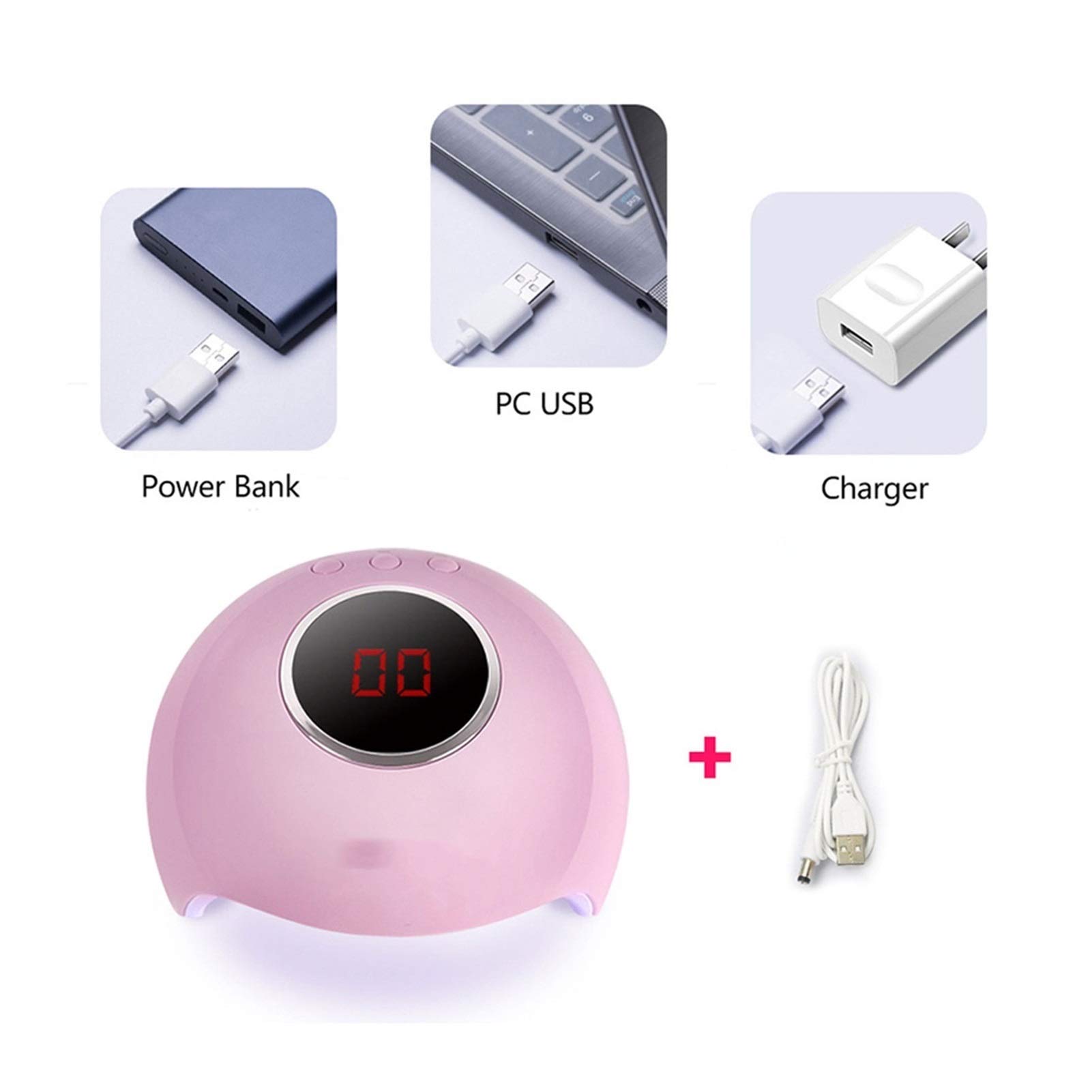 Lampade per Unghie, Asciuga Unghie for Smalto Gel Lampada polimerizzante da 36 W con sensore 3 Timer