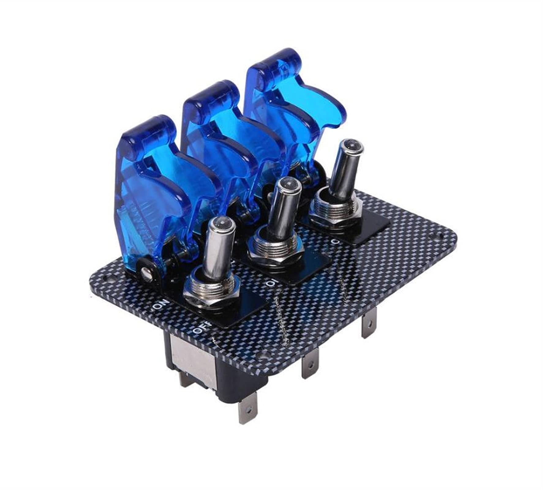 Interrupteur LED lumineux bleu 12V 20A CZKE étanche pour commande de charge stable