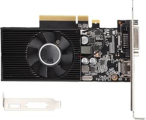 GT 1030 Graphics Card 4GB 1380MHz 64Bit DDR4 Gaming Graphics Card with Automatic Heat Sink Desktop Accessories (PH-GT 1030-4G) Plug-and-Play/HDML/DVI-D