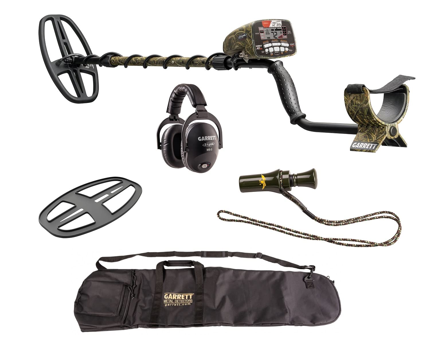 Garrett at Max Jase Robertson Signature Edition – Waterproof to 10ft, Z-Lynk Wireless, Iron Audio, Adjustable Threshold, Includes Carry Bag & MS-3 Headphones