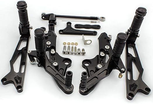 Krace Motorcycle Rearsets Fit For Honda Grom MSX125 2017 2018 2019 2020 2021 Rear Set Footrests Brake Shift Pedals Fully Adjustable Foot Boards