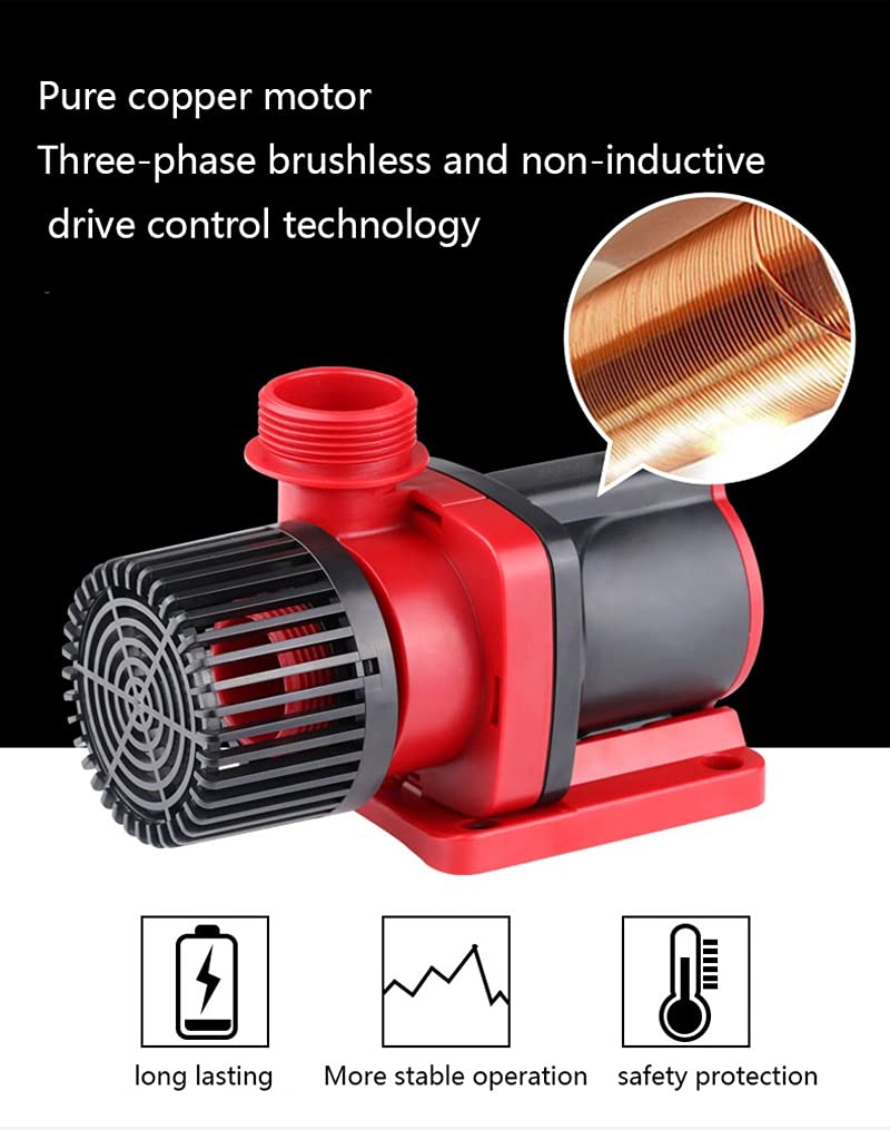 Pompes à jet de gazon de pompe de surpression en a Tank d'aquarium Tank DC Pompe sans brosse sans brosse for la pompe à eau submersible ajustable de 110-240V pour l'irrigation de transport d'eau de ja