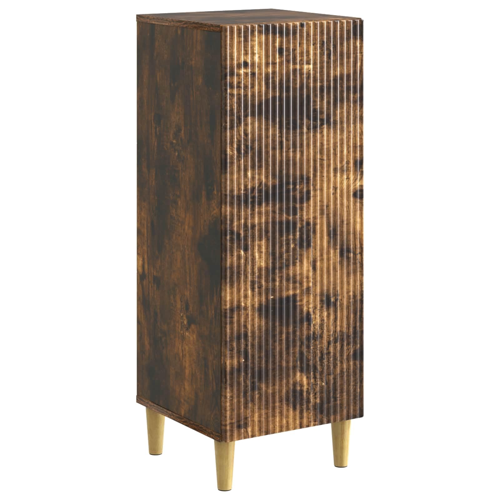 Kredens dąb wędzony 33 x 34,5 x 90 cm materiał drewnopochodny
