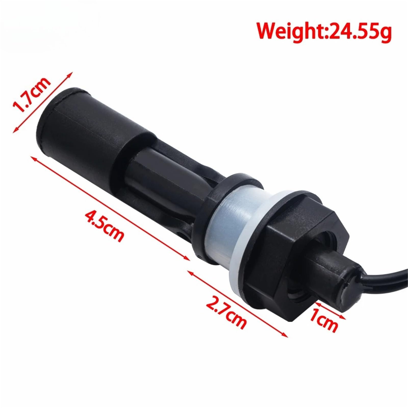 1 Uds Interruptor de Nivel Agua Horizontal Sensor líquido PP Flotador Bola plástico