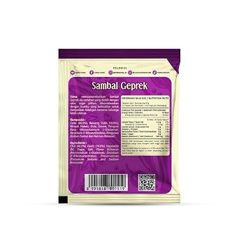 Uleg Finna Sambal Rendang 10-ct, 180 gram