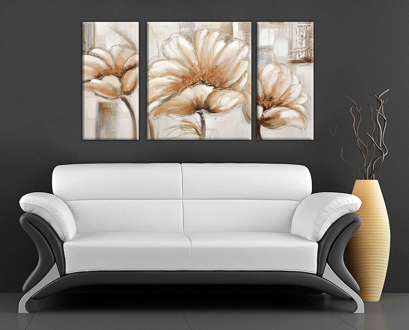Bgyle Wall Décor Framed Canvas Painting (48 inch X 24 inch, Set of 3