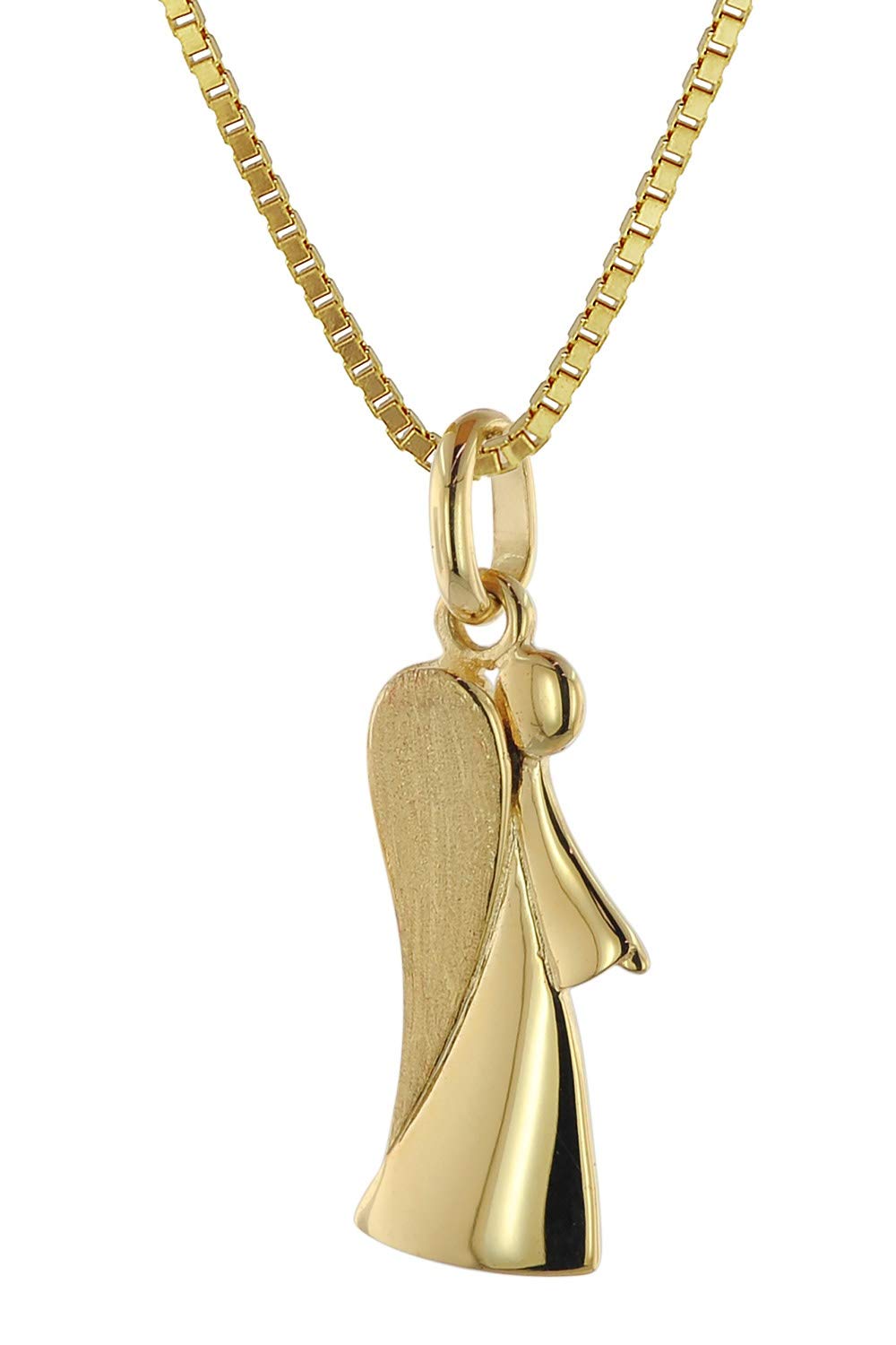 trendor Engel-Anhänger Gold 333 (8 Karat) mit vergoldeter Kette 39630