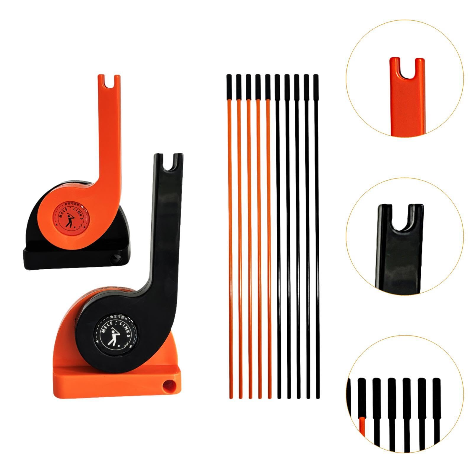 Gralara Golf Swing Attrezzo Golf Palo Indicatore Direzione Disco Calibrazione Postura Swing Piano Realizzato in Fibra Pp Portatile Adatto per