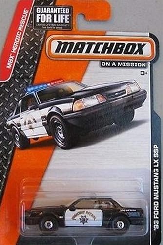 Matchbox Coche de policía de California Highway Patrol Ford Mustang LX SSP
