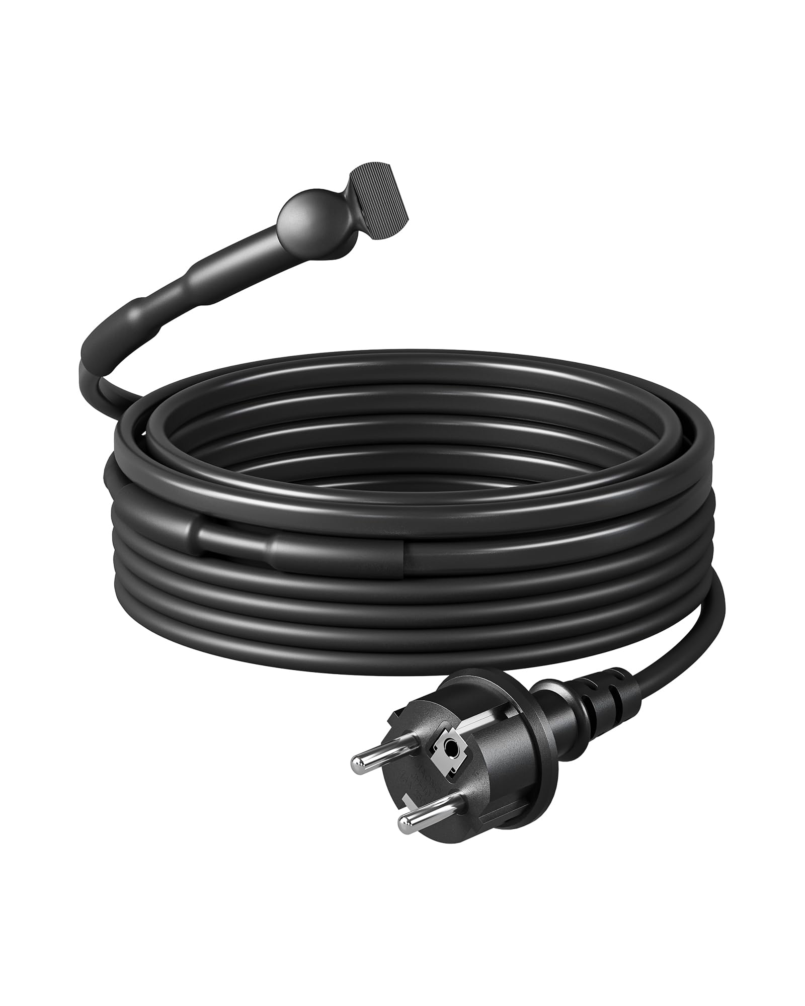 DEWENWILS Heizkabel 230V mit Thermostat, 4M Heizband Frostschutz, Wärmekabel 15W/M, Heizdraht IP67 Wasserdicht, Rohrbegleitheizung Wasserleitung, Stromsparend, Automatisch An- Ausschalten