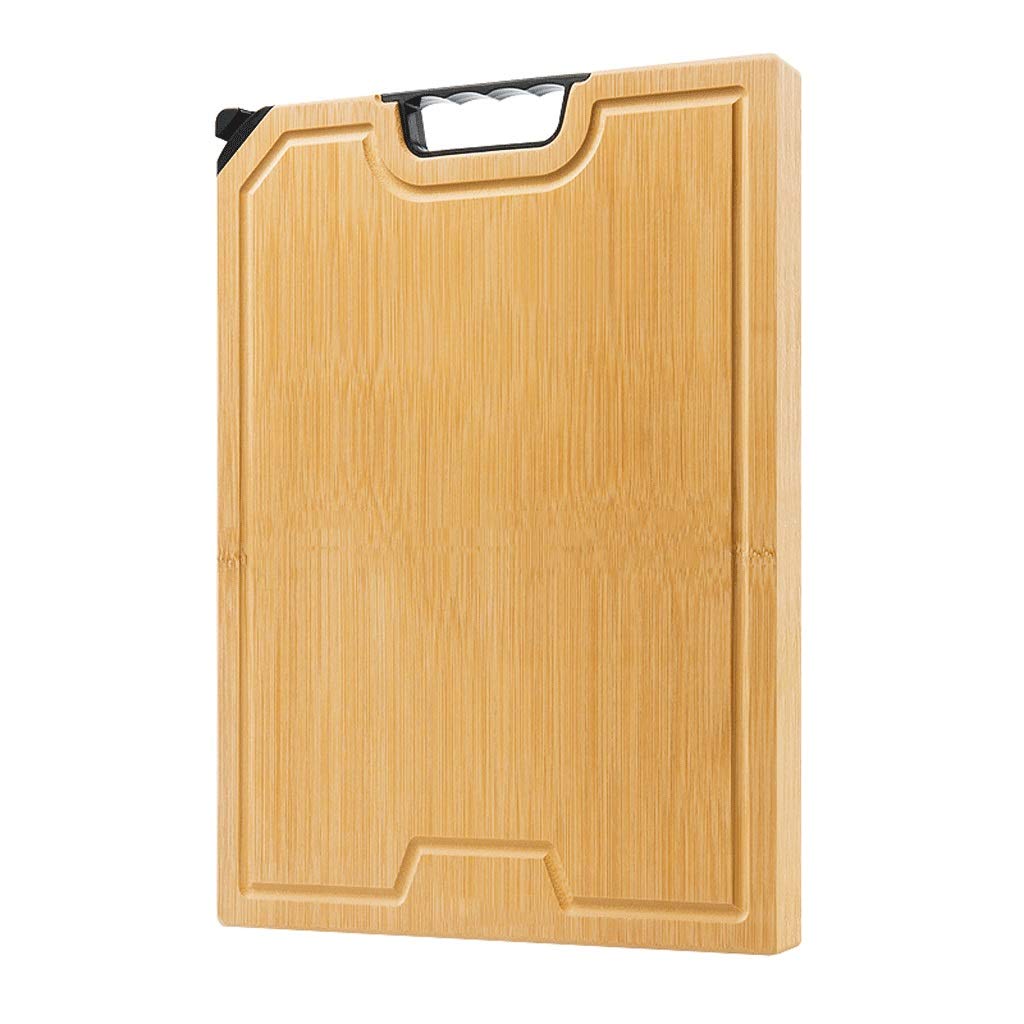 Planche À Découper En Bois Massif, Planche À Découper Domestique Avec Poignée Et Rainure, Grande Planche En Bambou Rectangulaire, Planche À Couteaux Épaississante – Pour Pâtes, Fruits, Fromage, Viand