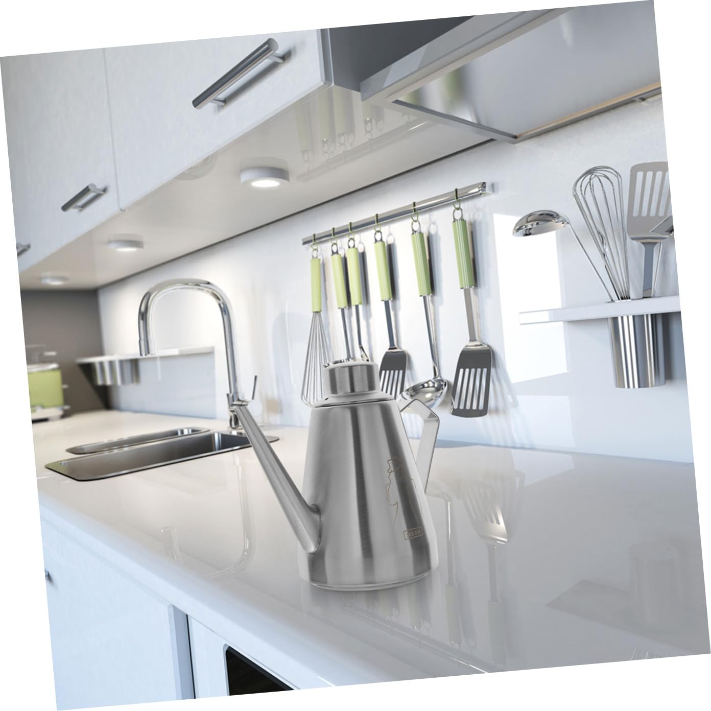 Cabilock 2piezas Botella Dispensadora De Aceite y Vinagre Inoxidable Cocina y Para Aderezos y Condimentos