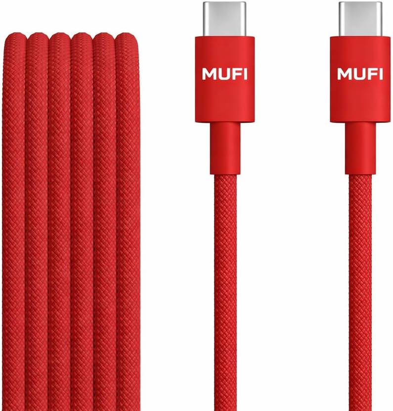 - MUFI Type C to C Vooc Fast Charging Cable 65W | USB C Cable for Android Phones, I Phone 17