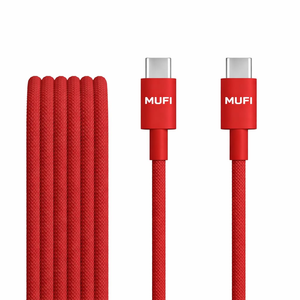 - MUFI Type C to C Vooc Fast Charging Cable 65W | USB C Cable for Android Phones, I Phone 17