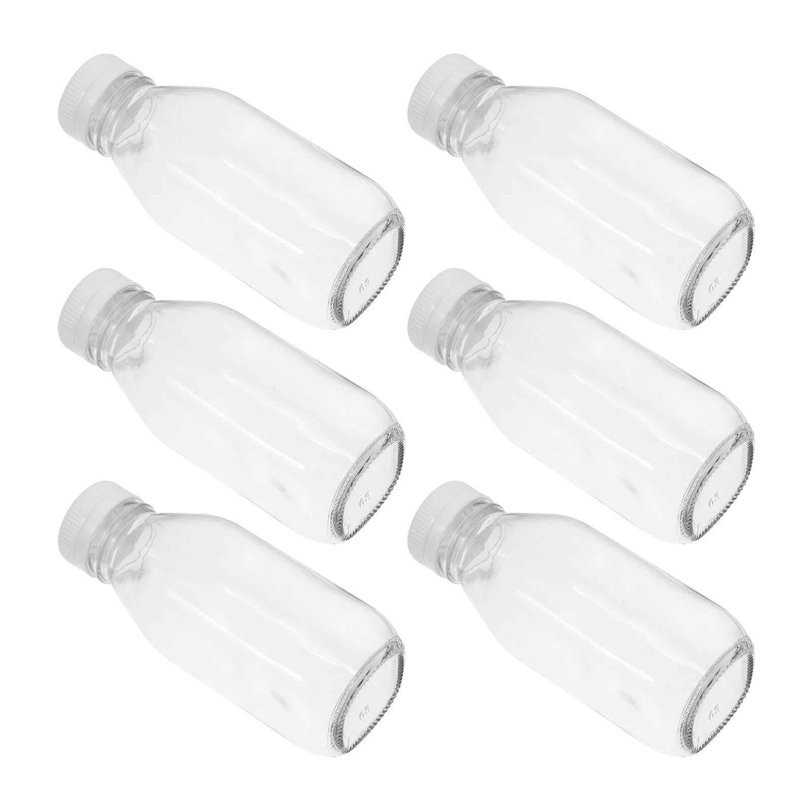 Alasum 6 Piezas Botella de Vidrio 300ml Reutilizable para Yogur y Bebidas,